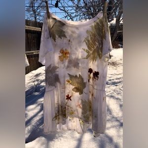 Ecoprinted Cotton T-shirt